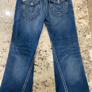 True Religion Joey Super T twist leg jeans